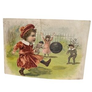 VTG Advertising Card Lion Coffee 19th Century Victorian Trade Card Toledo Ohio